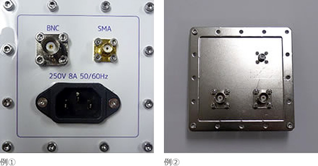 電磁波シールドテント用コネクタパネル