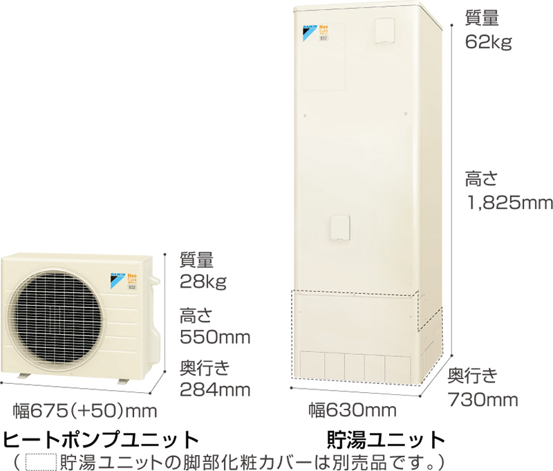 家庭用ヒートポンプ給湯器 ダイキンネオキュート